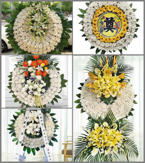 浙江省杭州萧山区新塘街道朱家坛村花圈速递